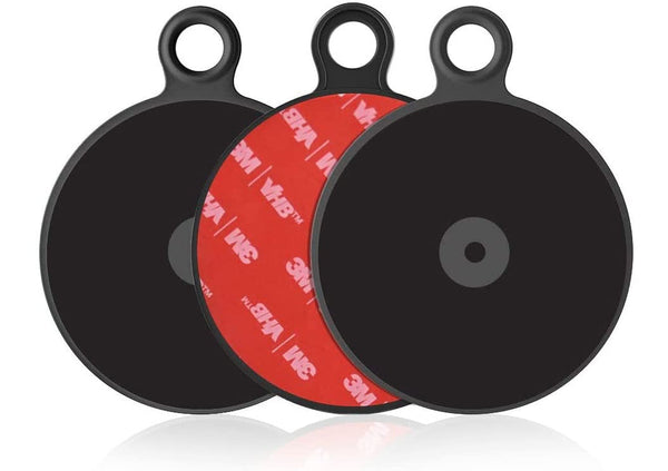 Apps2Car Dashboard Pad Mounting Disk for Suction Cup Phone Mount & Tom Tom Garmin GPS Suction Mount Sat Nav Dash Cam Holder Stick on Universal Dash Mount Pad W/3M Adhesive 70Mm Diameter 3 Pcs