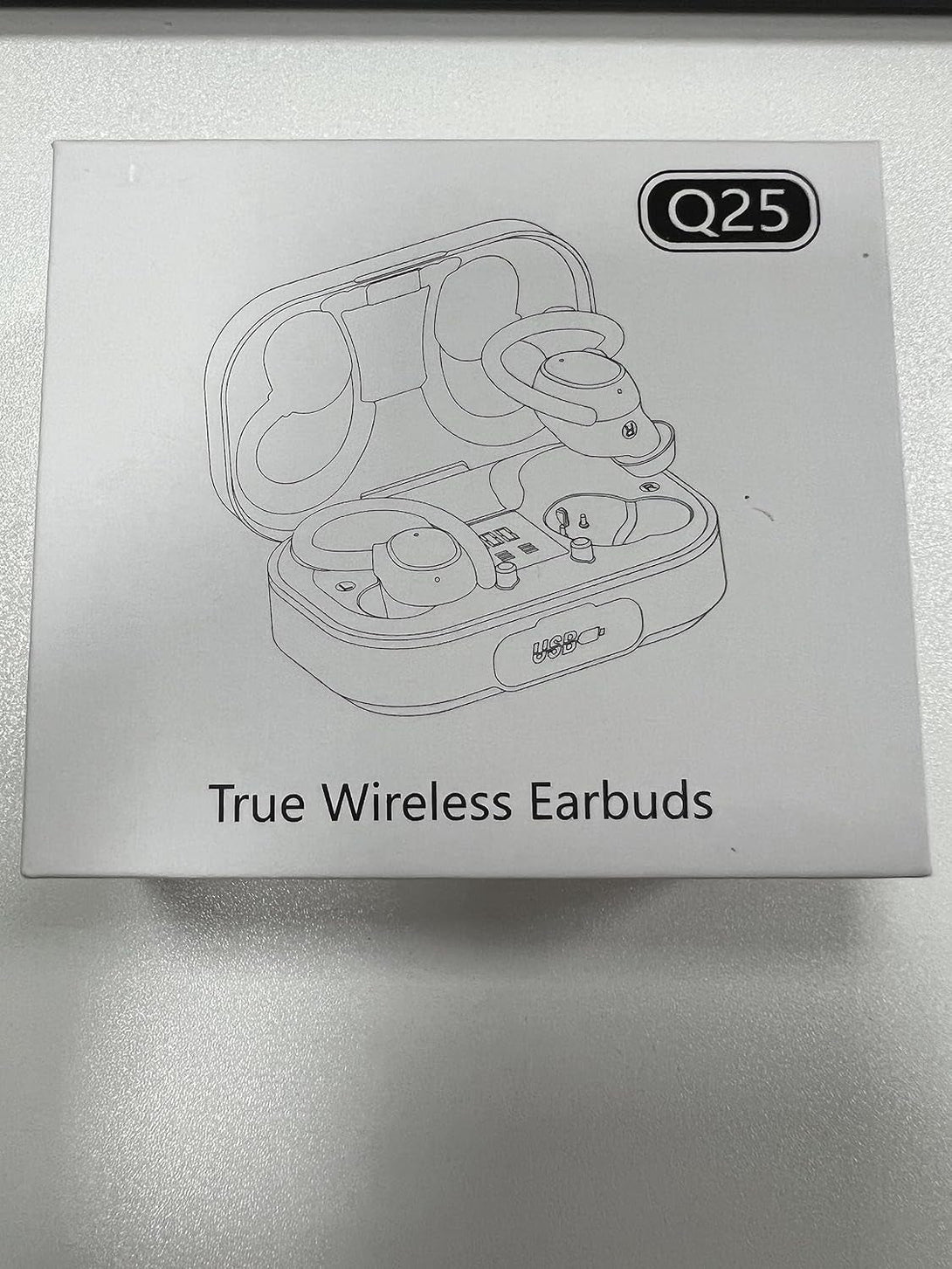 KT1 Wireless Earbuds V5.3, 120H Playtime, Bluetooth Earphones for Small Ear, IPX7 Waterproof Running Headphones, Deep Bass, over Ear Sport Wireless Bluetooth Earphones for Android Ios