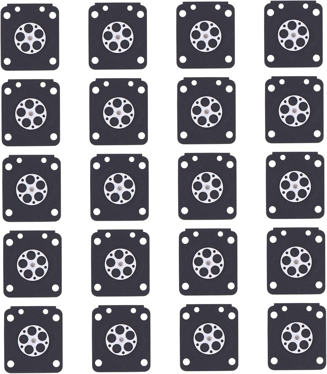 Applianpar Metering Diaphragm Gasket Assembly A015019 for Zama C1M-W26 C1M-W26C C1M-W47 C1M-EL35 C1M-FR1 C1U-K39A C1Q-K73 Carburetor Repair Kits Pack of 20