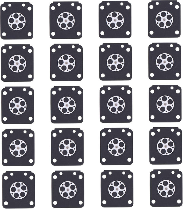 Applianpar Metering Diaphragm Gasket Assembly A015019 for Zama C1M-W26 C1M-W26C C1M-W47 C1M-EL35 C1M-FR1 C1U-K39A C1Q-K73 Carburetor Repair Kits Pack of 20