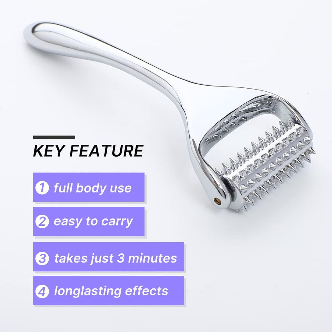 Acupressure Roller, Acupuncture Massage Roller for Neck/Head/Hand Pain Relief and Muscle Relaxation