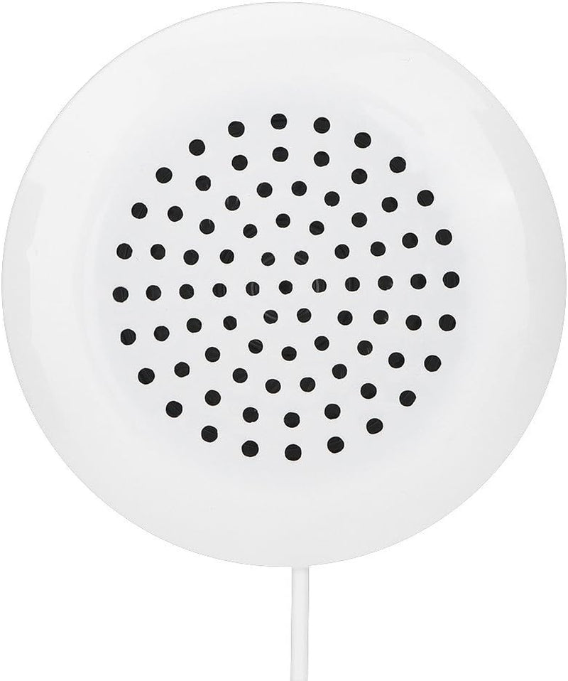 ASHATA Portable Pillow Speaker, Mini Stereo Speaker with 3.5Mm Aux Plug for MP3, Phone, CD Player, Etc (White)