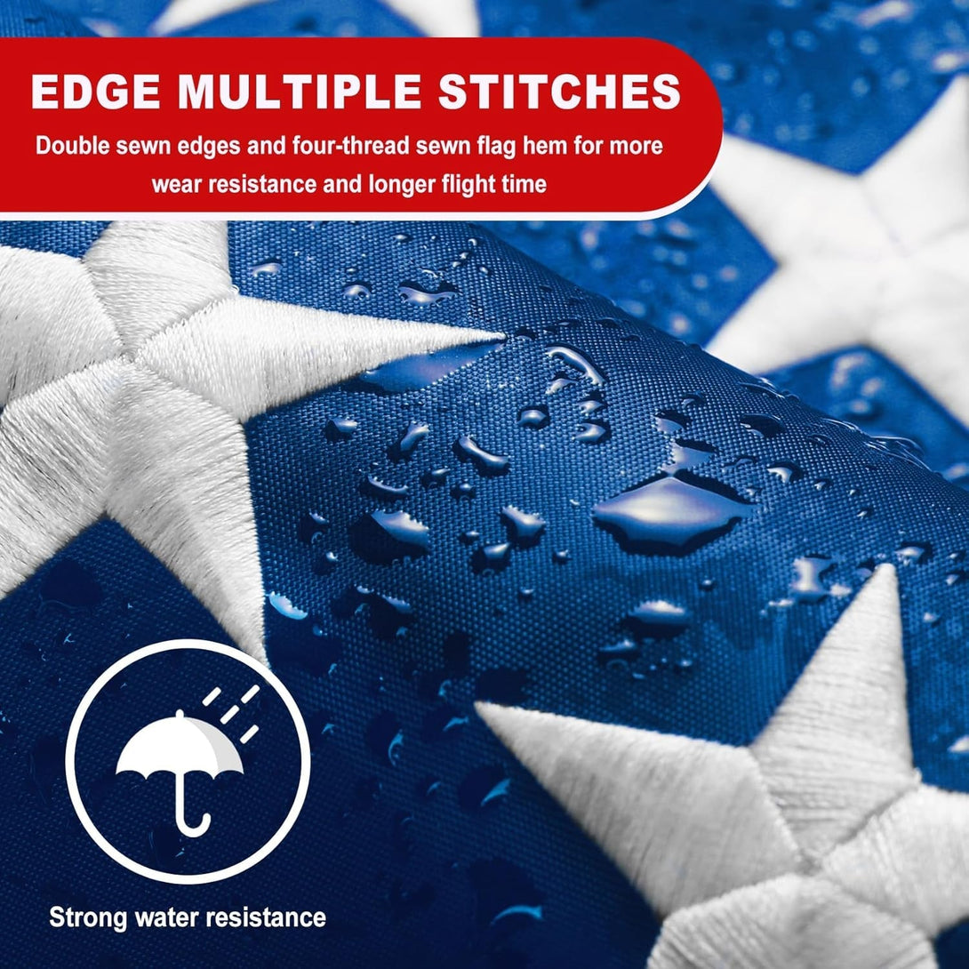 American Flags 2X3 Outdoor Use,Non Fading American Flags for Outside, American Flag Outdoor Heavy Duty, American Flag Longest Lasting,Us Flag Embroidered Stars, Brass Grommets Sewn Stripes