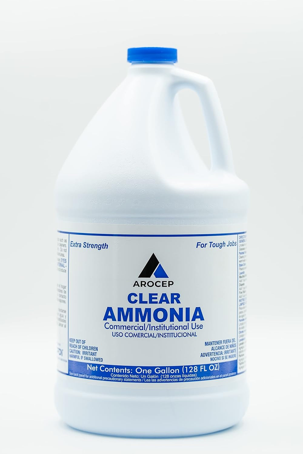 Clear Ammonia Cleaner Liquid, 1 Gallon, Multipurpose, Multi-Surface Cleaning Solution Removes Grease, Hard Water Stains, and Odors, Kitchen and Bathroom Use