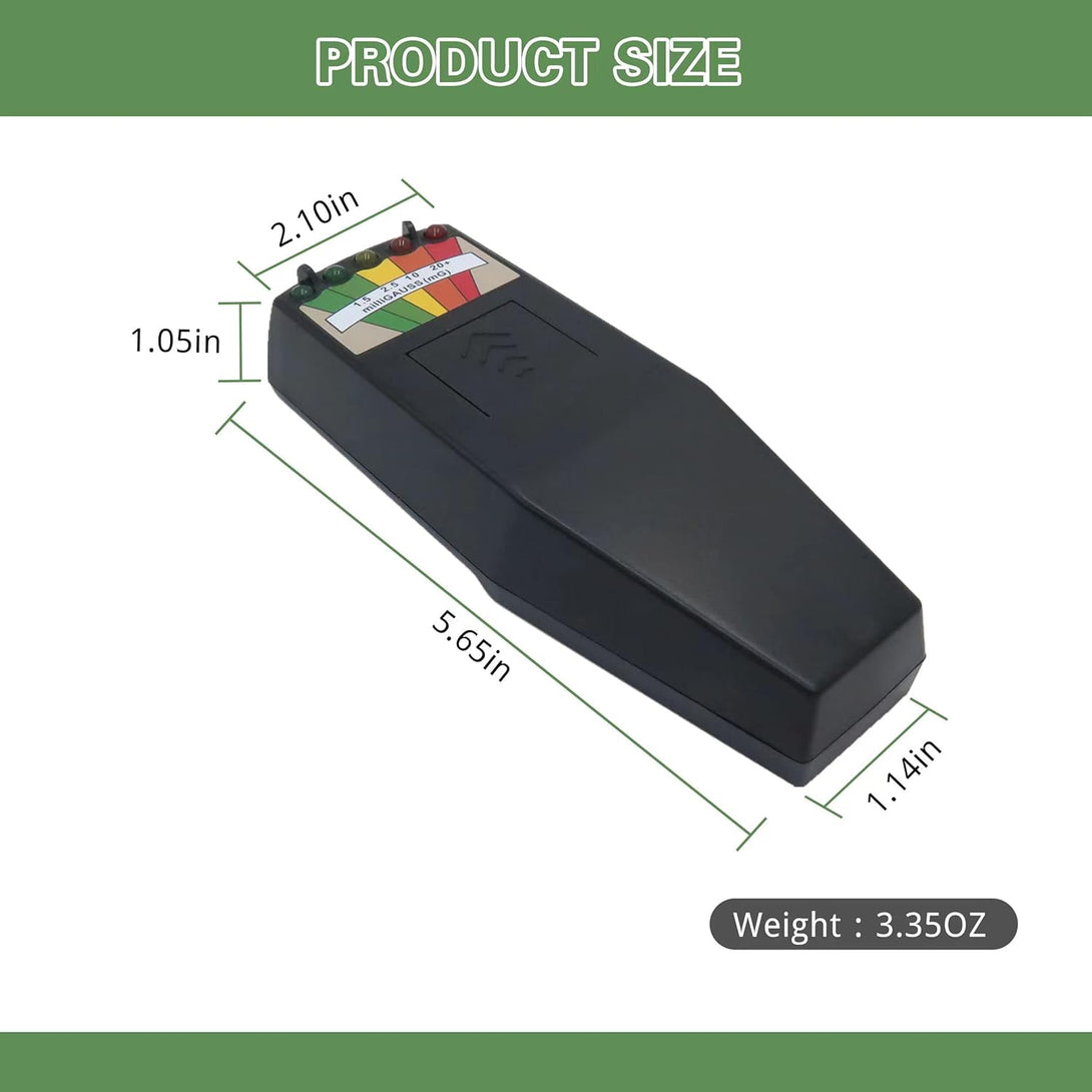 Ghost Hunting Paranormal Equipment Handheld 5 LED EMF Meter Magnetic Field Detector for Indoor & Outdoor Inspections