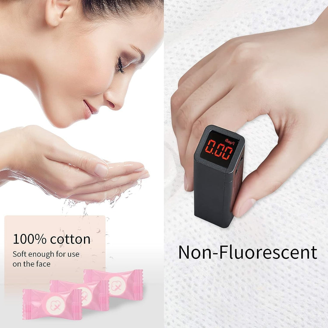 Classycoo Compressed Towel 100 PCS Mini Tablets Disposable Portable Face Towel Cotton Coin Tissue Eco-Friendly for Travel, Camping, Hiking, Sport, Beauty, Home Hand Wipes, Outdoor Activities Pink