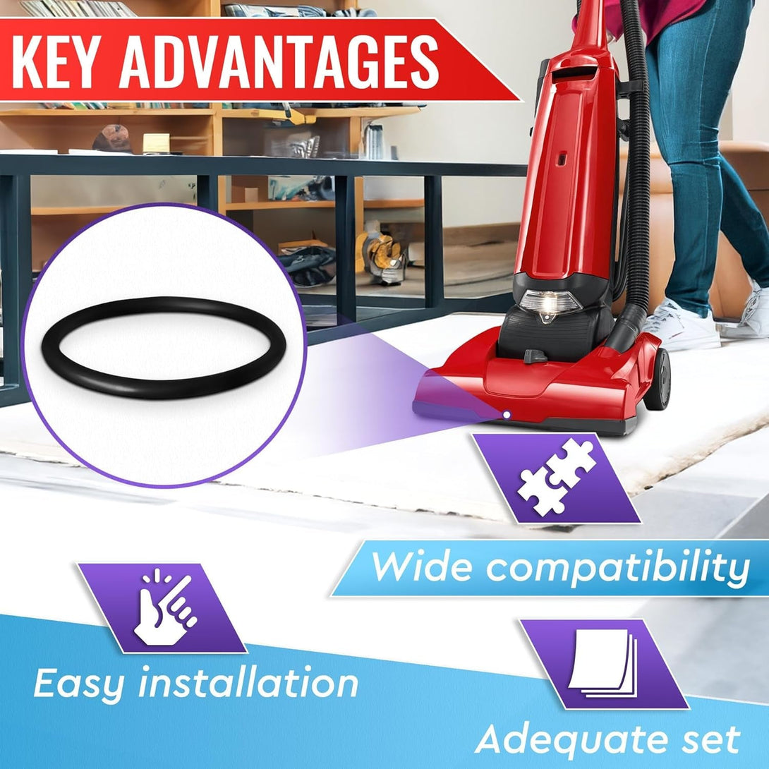 6Pcs Sanitaire Vacuum Belts - Sanitaire Vacuum Parts - Durable, Flexible, Easy Installation, Long Service Life - Compatible with SC679K, SC684, SC688, SC689, SC886, SC887, SC888, SC9050D, 1934, 1950