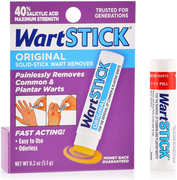 Wartstick Maximum Strength Salicylic Acid Solid-Stick Common and Plantar Wart Remover 0.2 Oz