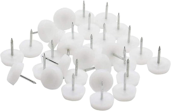 150 Pcs Plastic Furniture Chair Table Leg Feet Protector Pad Glide Nail for Chairs, Stools, Tables. Protect the Floor Smooth and Wood Furniture from Moisture.