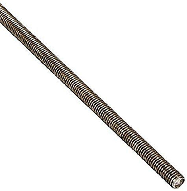 Small Parts 18-8 Stainless Steel Fully Threaded Rod, 3/8"-16 Thread Size, 36" Length, Right Hand Threads