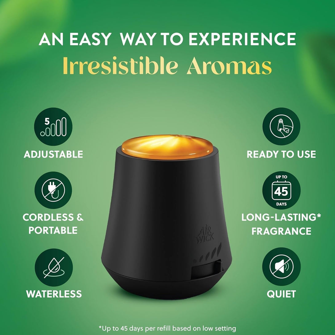 Air Wick Essential Mist Starter Kit, Diffuser + 1 Refill, Lavender and Almond Blossom, Air Freshener, Essential Oils