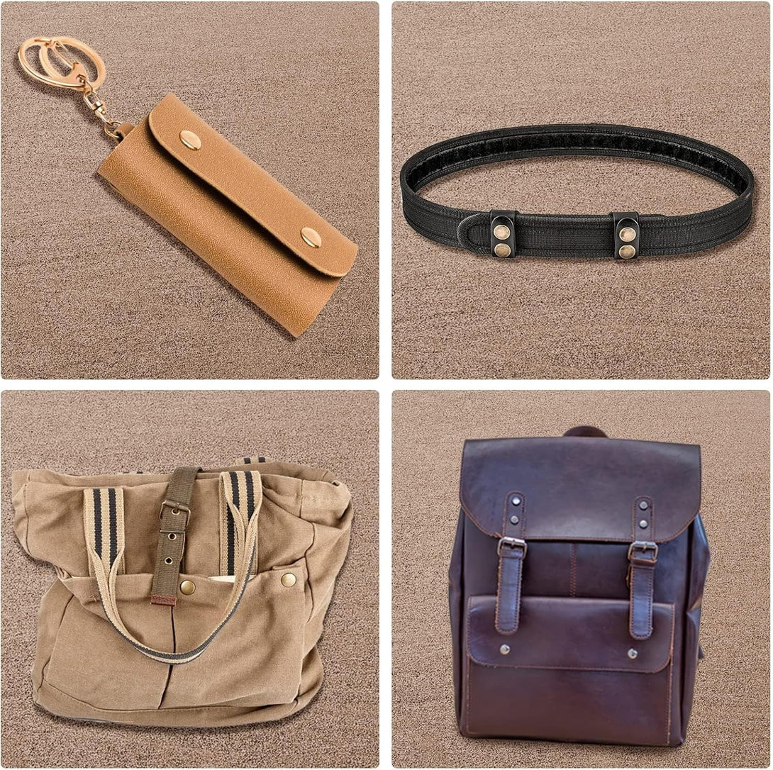 72 Pieces 15MM Snap Fastener Kit Tool Snap Button Kit Snaps for Leather Leather Snaps and Fasteners Kit for Leather Marine Grade Stainless Steel Snaps for Bag, Jeans, Clothes, Fabric