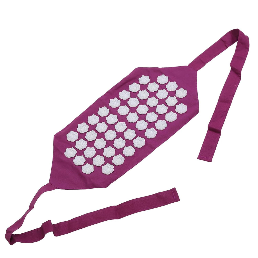 Acupressure Wrap Strap Relaxing Stress Relief Acupressure Belt ABS for Home Office Travel Convenient Practical Cotton Fabric Acupressure Massage Mat for Neck Lower Back Pain