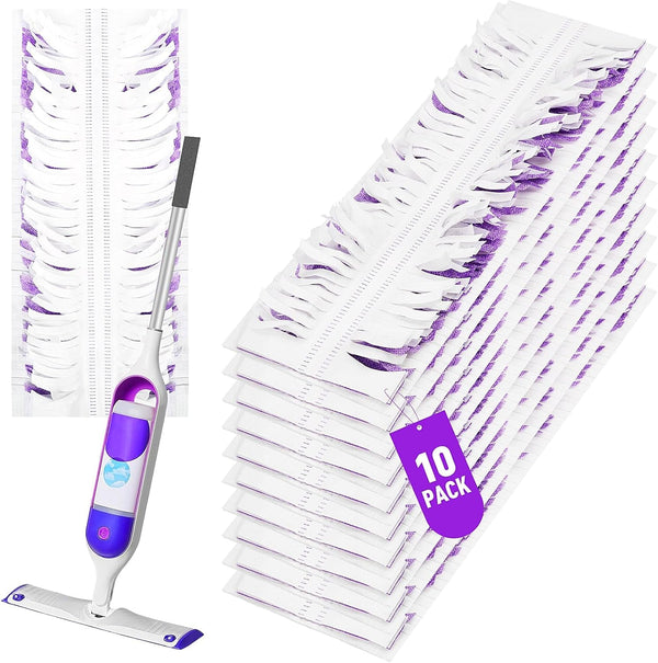 10 Pack Swiffer Power Mop Refills â€“ Disposable Wet Mop Pads for Swiffer Power Mop, Perfect for Hardwood, Tile, and Laminate Floors, Easy-To-Use Floor Cleaning Pads Compatible with Swiffer Wetjet