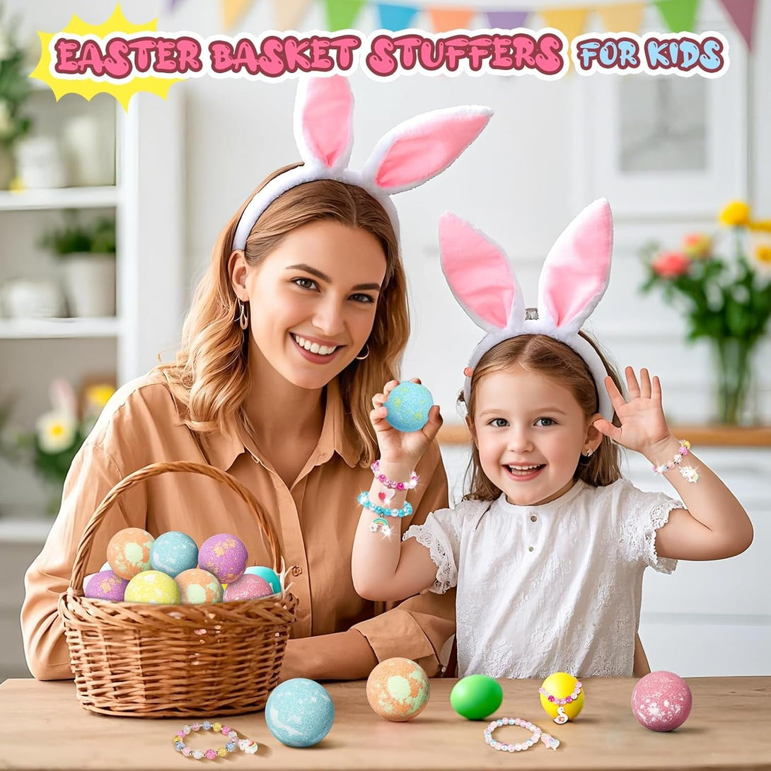 Unicorn Bath Bombs for Kids Girls with Bracelet Inside, Sanyi Bubble Bath Toys Birthday Gifts for 3/4/5/6/7/8 Year Old Girl Daughter Granddaughter Niece Sister Friend