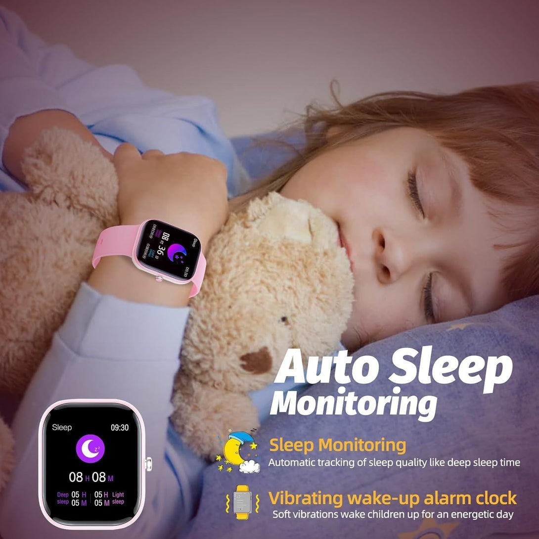 Fitness Tracker Watch for Kids, IP68 Waterproof Kids Smart Watch with 1.5" DIY Dials 19 Sport Modes, Pedometers, Heart Rate, Sleep Monitor, Great Gift for Boys Girls Teens 6-14