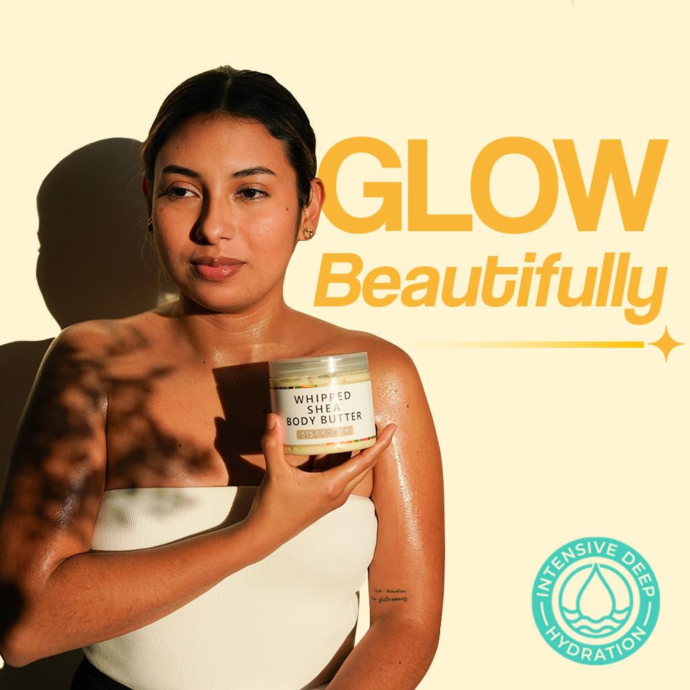 AKWAABA New Whipped Shea Body Butter (Sweet Mango) - Moisturizes, Glows & Softens Skin | Natural Raw Shea Butter | for Dry Skin | 12 Oz / 340 G