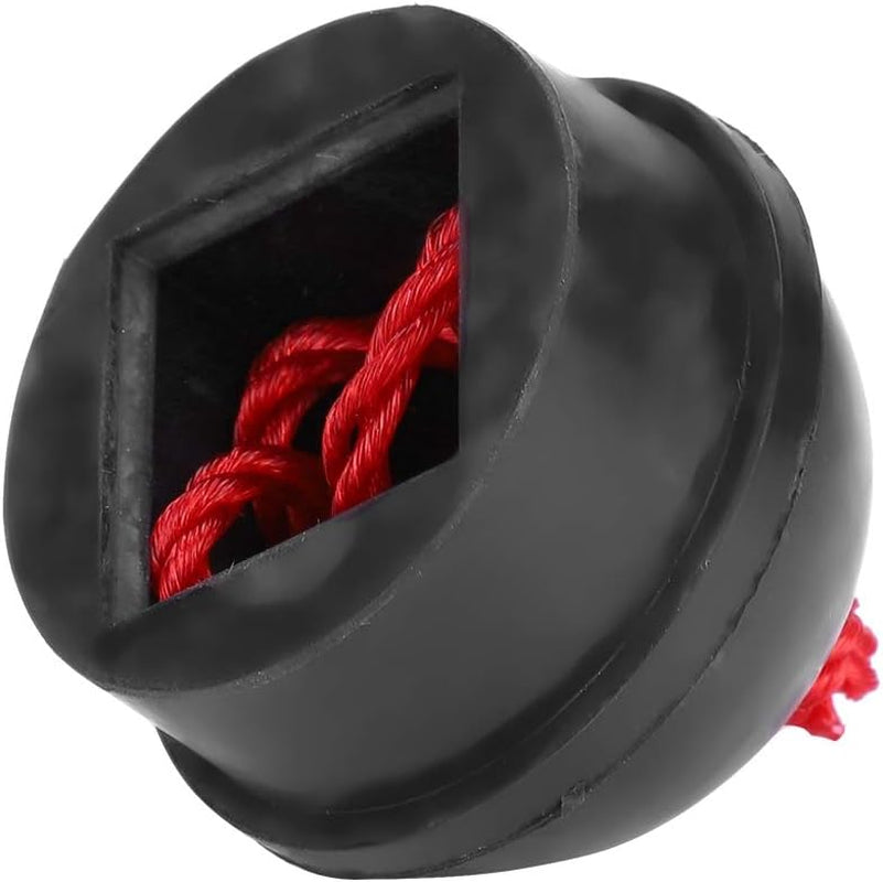Alomejor 2Pcs Cue Tips No Slip Cue Tip Chalk Billiard Pool Cue Chalk Holder with Cord for Pool Cues and Snooker