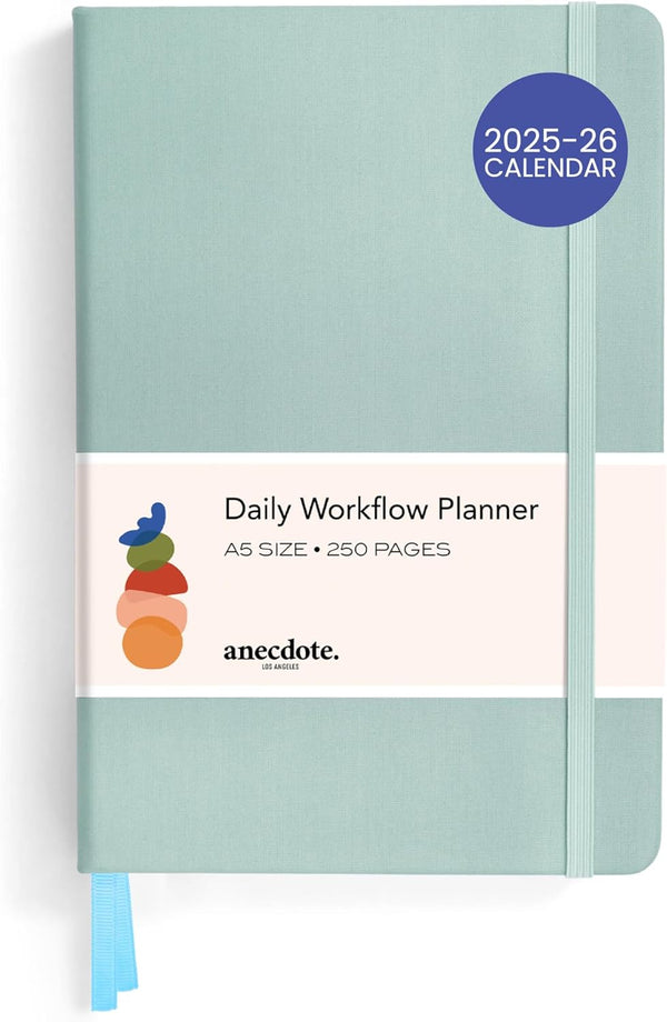 Anecdote 2025 Planner: a Monthly, Weekly & Daily Planner 2025-2026 for Planning Your Success - A5 Size Hardcover Start Anytime and Achieve Your Goals. - Dutch Blue
