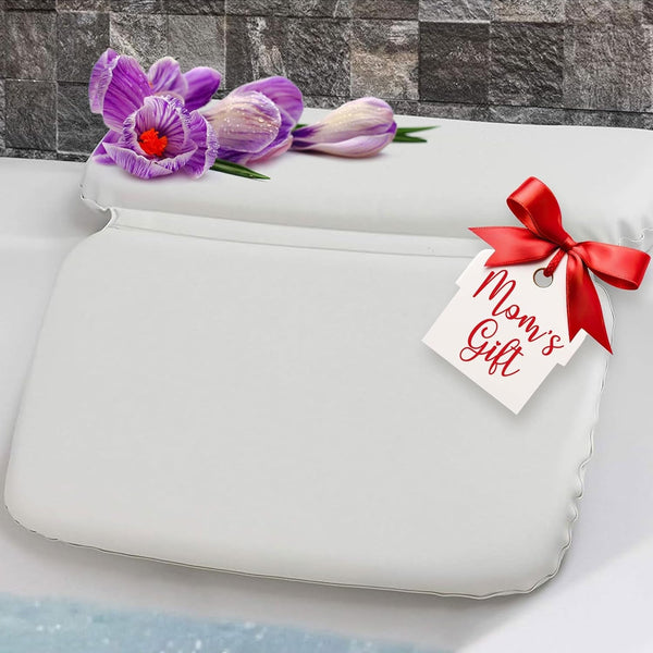 Epica Bathtub Pillow | Luxury Bath Accessories for Women & Men, Bath Decor | Non-Slip Waterproof Cushion with Strong Suction Cups, Headrest Pillow, Hot Tub Pillow, Spa Bath Cushion, Rectangle