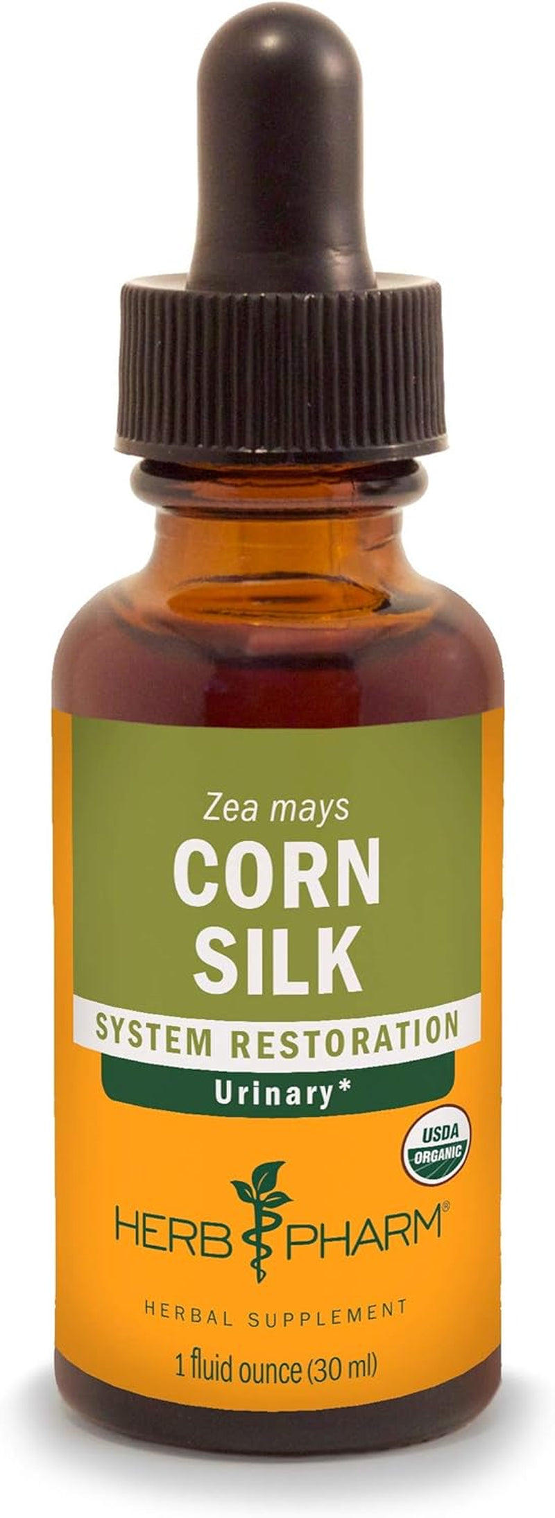 Herb Pharm Certified Organic Corn Silk Liquid Extract for Urinary System Support, 1 Fl Oz