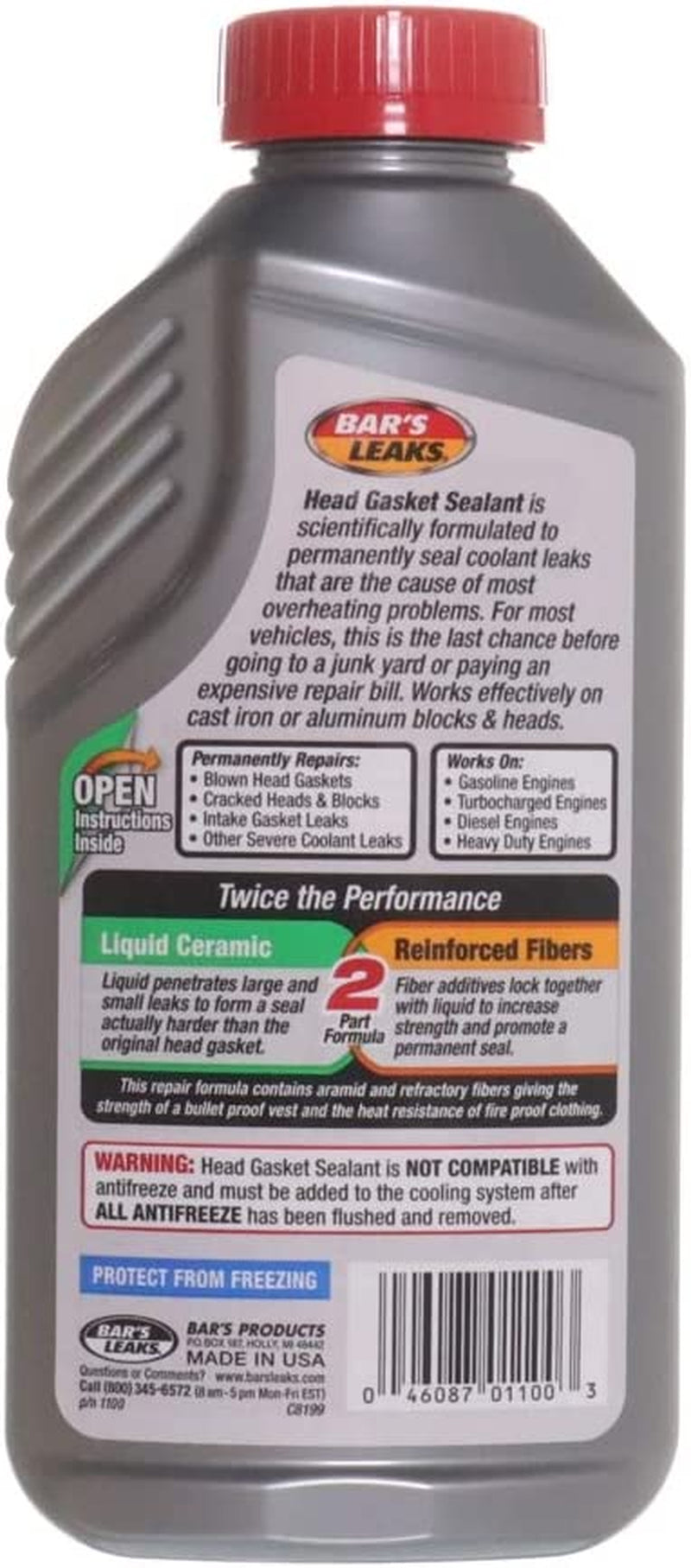 Bar'S Leaks 1100 Head Gasket Repair - 20 Oz.