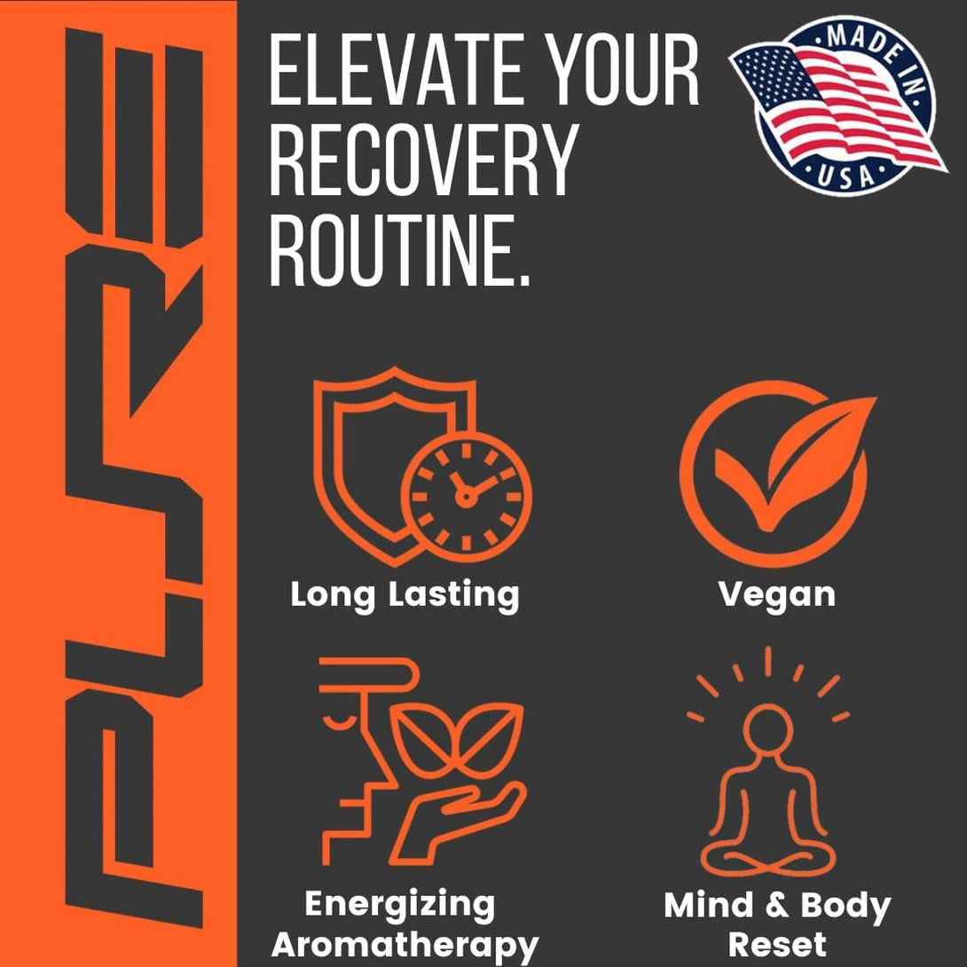 Pure Energizing Sport Shower Steamers - Natural Orange and Tea Tree Essential Oils, Made in USA, Father’S Day Gifts, Energy Boost for Athletes, Best Birthday Gift Set for Stress Relief and Self Care