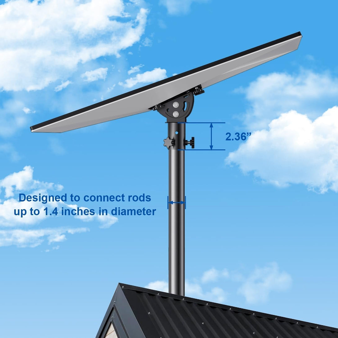 Starlink Gen 3 Mount Kit- Pipe Adapter, Stainless Steel Pole Mount, Angle-Adjustable Starlink Mouting Kit for Gen 3 Roof Mounted Accessories (Fits Max 1.38" Poles)