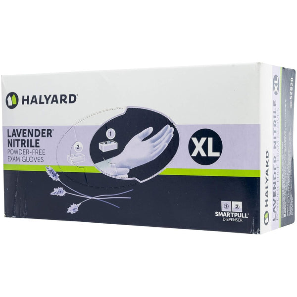 HALYARD Health 52820 KC100 Lavender Nitrile Exam Glove, Powder-Free, Non-Sterile, Extra Large, 250 per Box