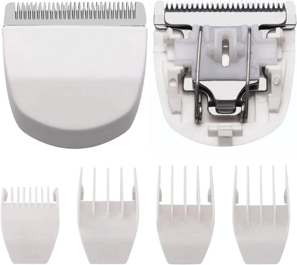 2 Pack Professional Peanut Clipper/Trimmer Snap on Replacement Blades #2068-300 - Compatible with Wahl Peanut Hair Clipper/Trimmer, White
