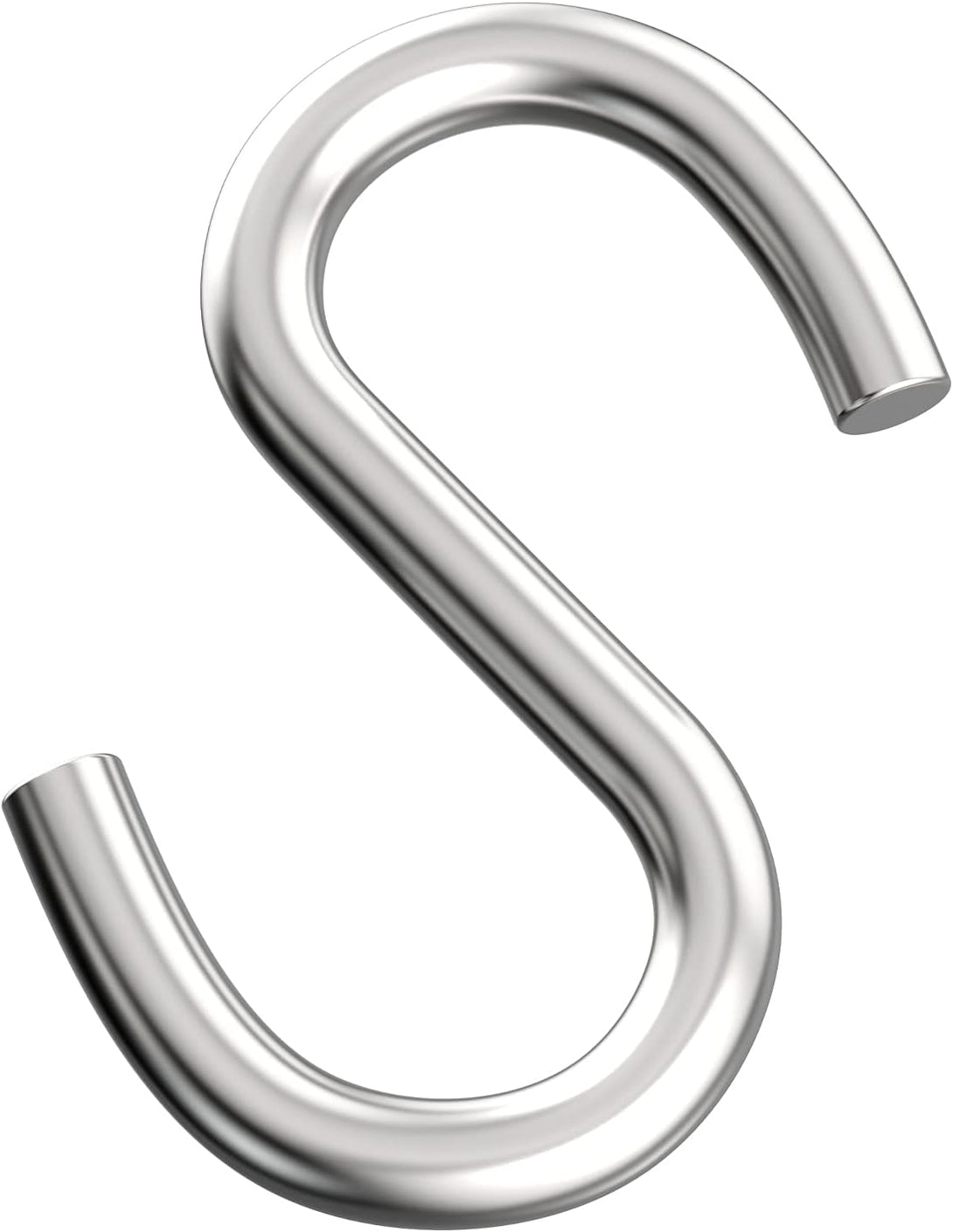 Axe Sickle 304 Stainless Steel 3 Inch S Hooks Heavy Duty Hanging Hook S Shaped Utility Hook for Hanging and Utility Use, Loads up to 550 Lbs, 4 Pcs