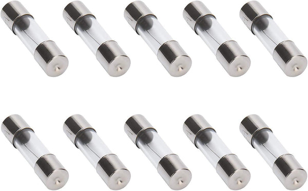 I-MART 10 Pcs F5AL Fast-Blow Fuse 5A 250V Glass Fuses 5 X 20 Mm (5Amp) (F5A) (F5A)