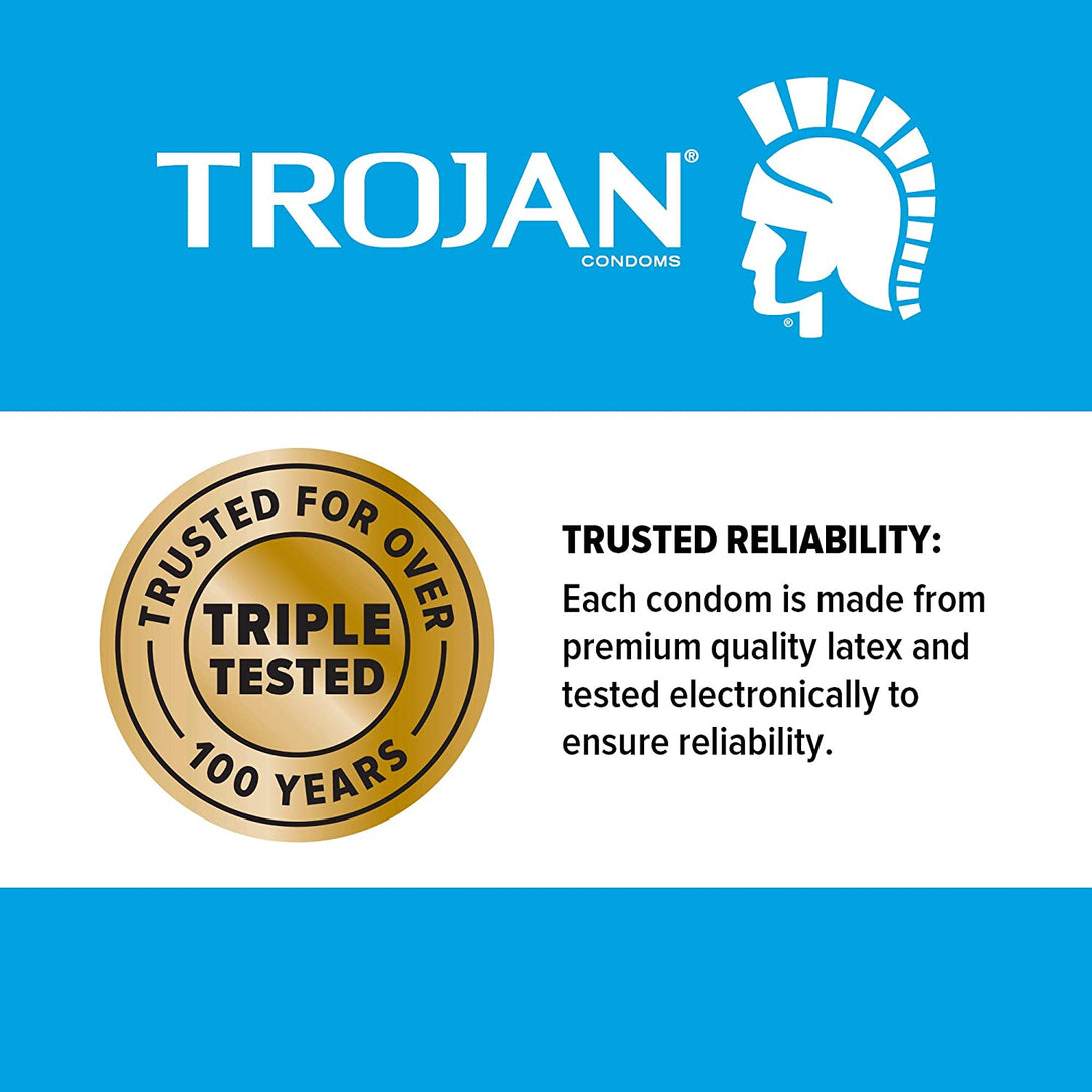 Trojan Condom Sensitivity Ultra Thin Spermicidal, 12 Count