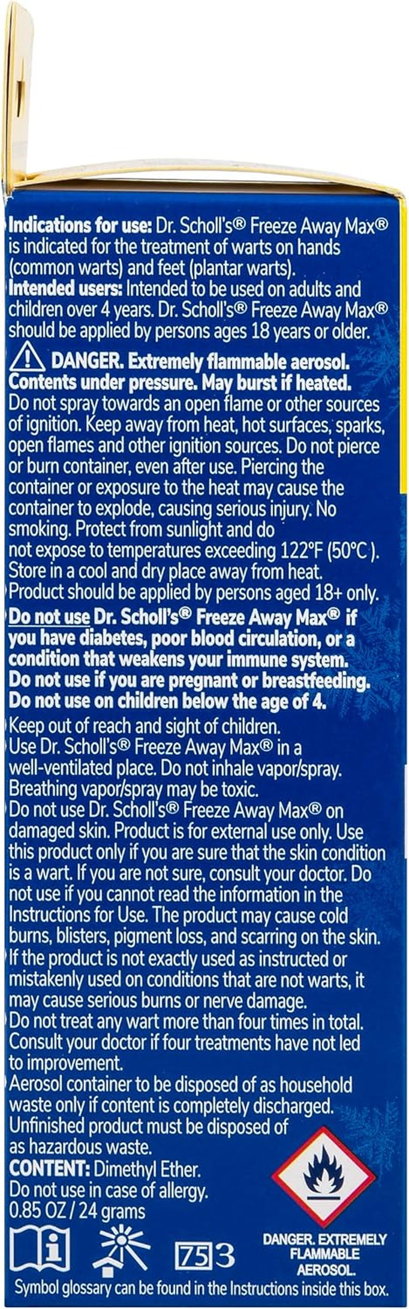 Dr. Scholl'S Freeze Away MAX WART Remover, 10 Applications // Our Fastest Treatment Time, Removes Common & Plantar Warts, Precision Spray, Safe for Children 4+, 10 Treatments