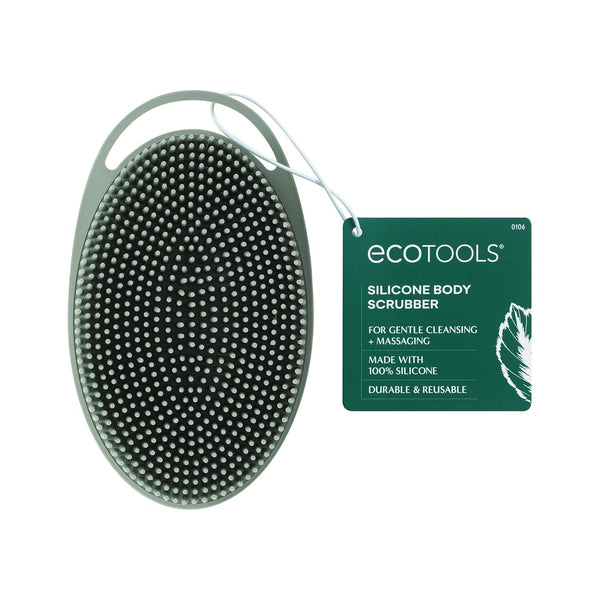 Ecotools Silicone Body Scrubber, for Gentle Cleansing & Exfoliating, 2-In-1 Silicone Scrubber & Body Massager, Hygienic & Durable Bath Accessory, Eco Friendly, Vegan, & Cruelty Free, 1 Count