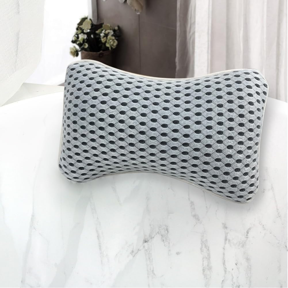 Upgraded Bath Pillows for Tub, Slip Resistant Waterproof Bath Pillows for Tub Neck and Back Support with 2 Strong Suction Cups, Relaxing Spa Essentials