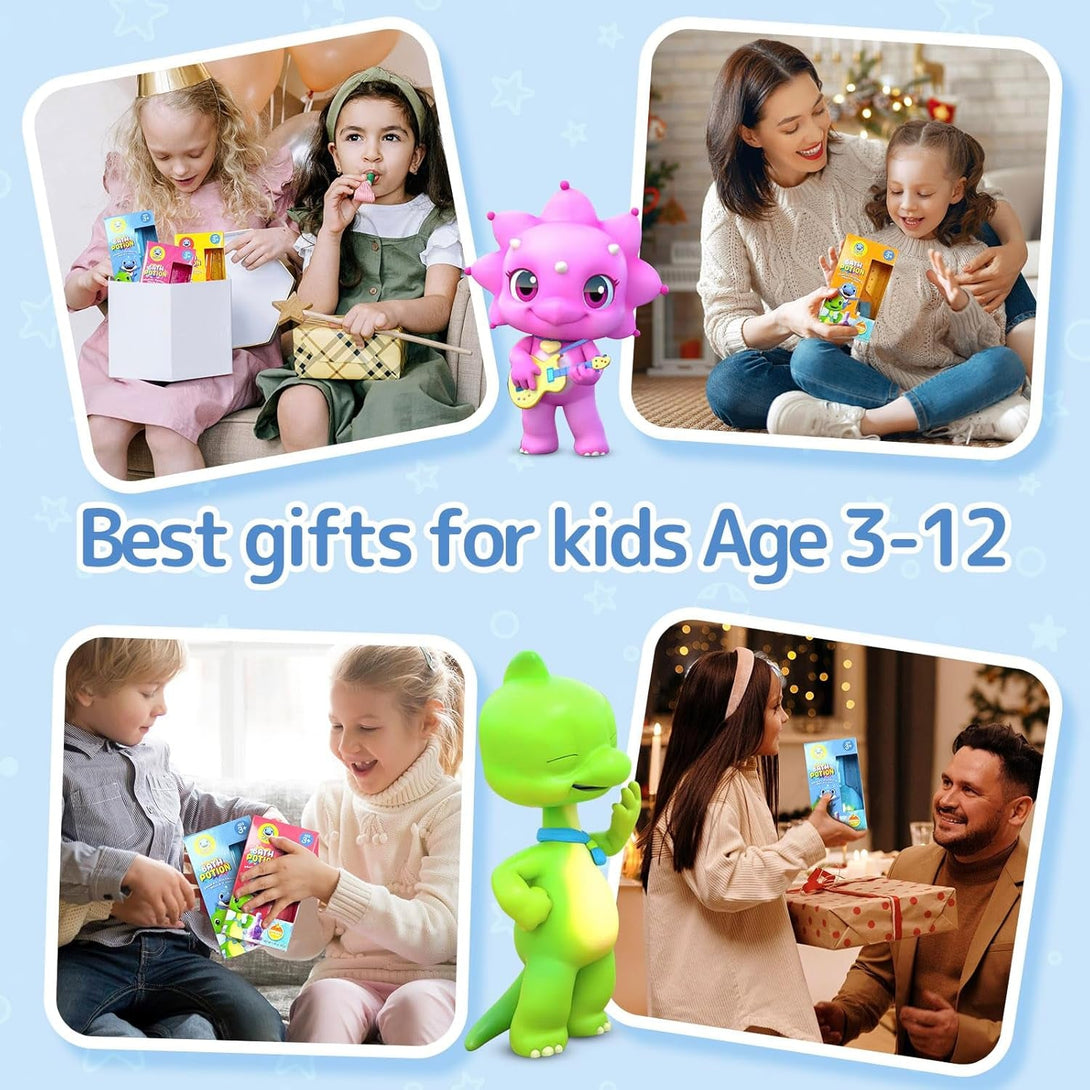 Kids Bath Bombs Potions, SWCANDY 6 Pack Easter Basket Stuffers School Bubble Bath Toys Tub Kid Colorful Fizzy Fun, Cool Foam Kit Color Scientific Magical Nontoxic Fizzes Eruption Girls Toddler