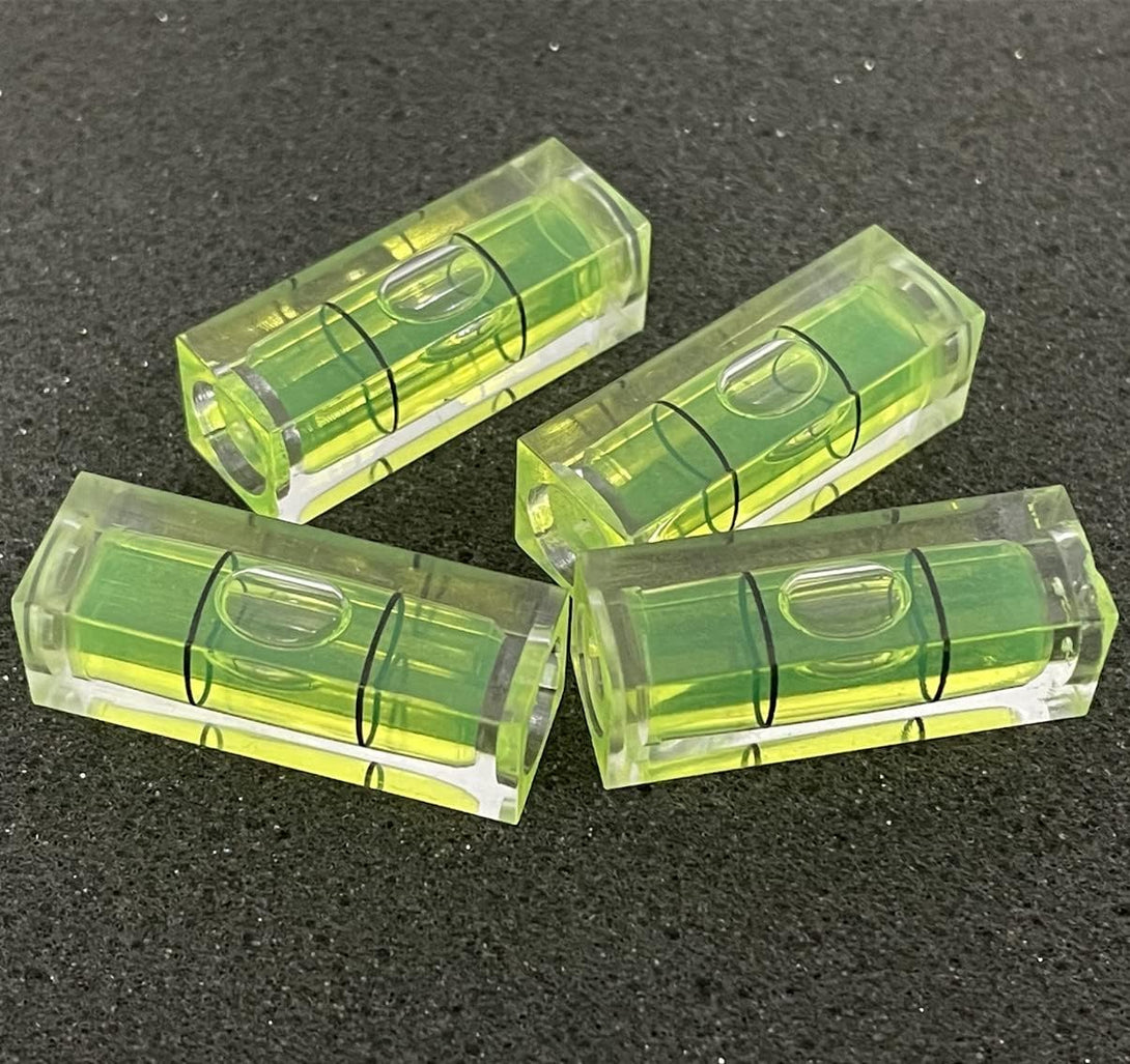 10Pcs Small Bubble Level 10X10X29Mm Mini Square Bubble Spirit Levels Precision Measuring Layout Tools (10X10X29Mm, Non-Magnetic)