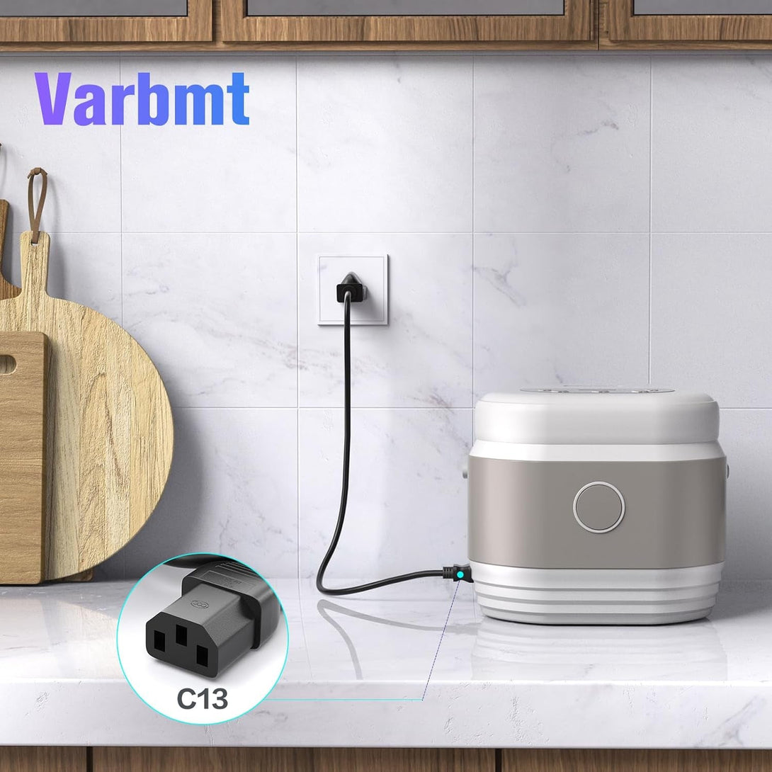 Computer Power Cord - 4FT, 3 Pack 3 Prong AC Power Cable Made for Dell, Samsung, LG, Sony & More Computer Monitors - NEMA 5-15P to IEC60320 C13, Reliable Power Supply for Monitors