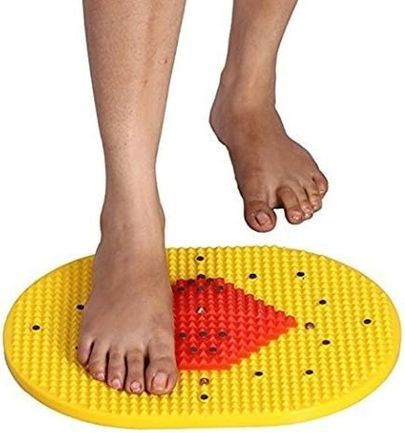 Acupressure Mat Bumper with Magnets Pyramids for Pain Relief and Total Health 14X10" Useful for Heel Pain - Knee Pain - Leg Pain with Acupressure Health Care Systems Hyderabad