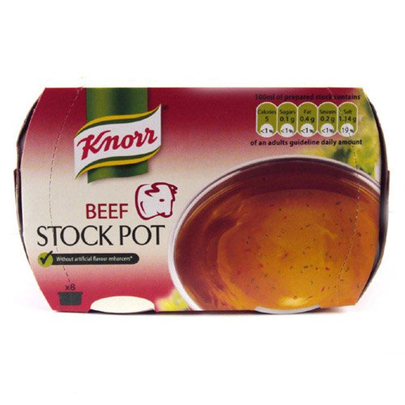 Knorr Beef Stock Gel Pots 8 Pack 224G