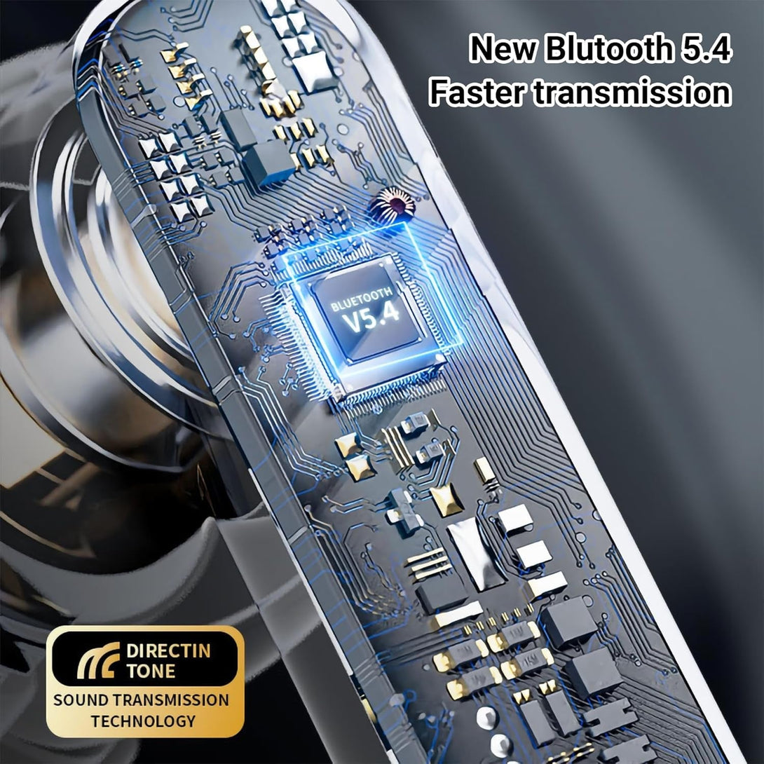 LX-10 Hybrid Active Noise Cancelling Wireless Earbuds BT 5.4 Play Time 4-5 Hours Stereo In-Ear Headphones, Environment Noise Cancelling Gaming Earbud, Waterproof IPX-4