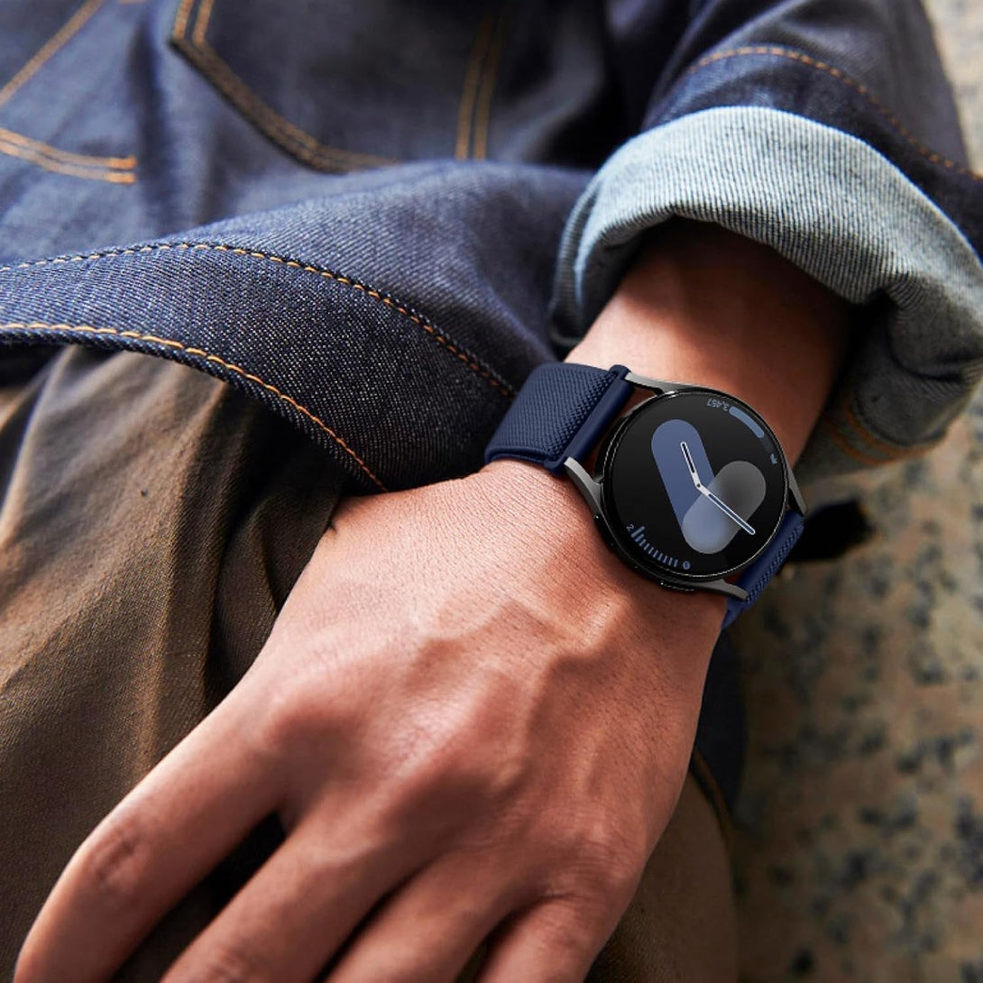 6 Pack Stretchy Bands Compatible with Samsung Galaxy Watch 7 6 5 4 40Mm 44Mm/Galaxy Watch 6 4 Classic 42Mm 46Mm 43Mm 47Mm/Galaxy 5 Pro 45Mm/Active 2, 20Mm Elastic Nylon Sport Strap for Men Women