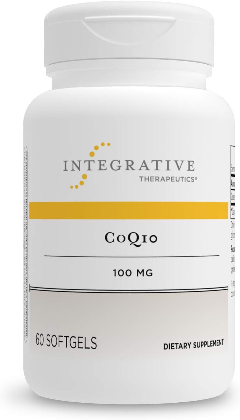 Integrative Therapeutics - Coq10 (100Mg) Coenzyme Q10 (Ubiquinone) Supplement - Supports Cardiovascular & Brain Health* - 60 Softgels