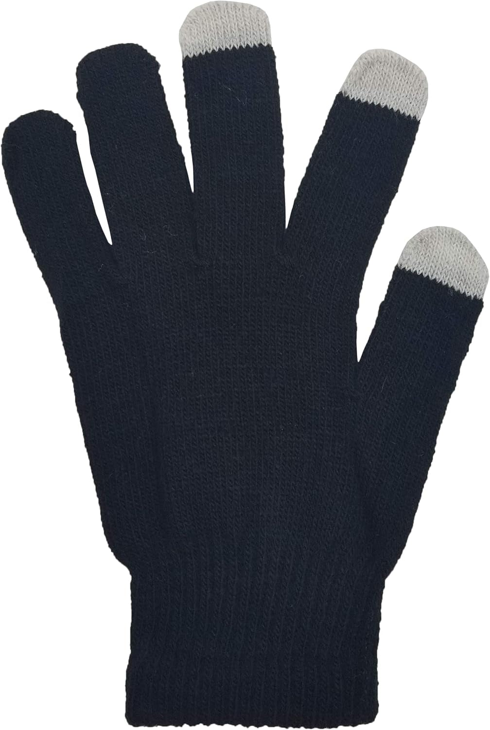 Winter Magic Gloves, 12 Pairs Stretchy Warm Knit Bulk Pack Mens Womens