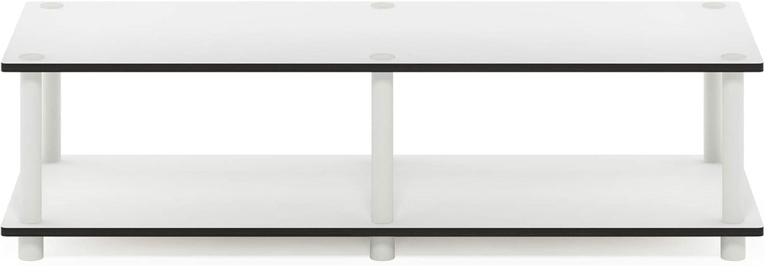 Furinno Just No Tools Wide TV Stand, White