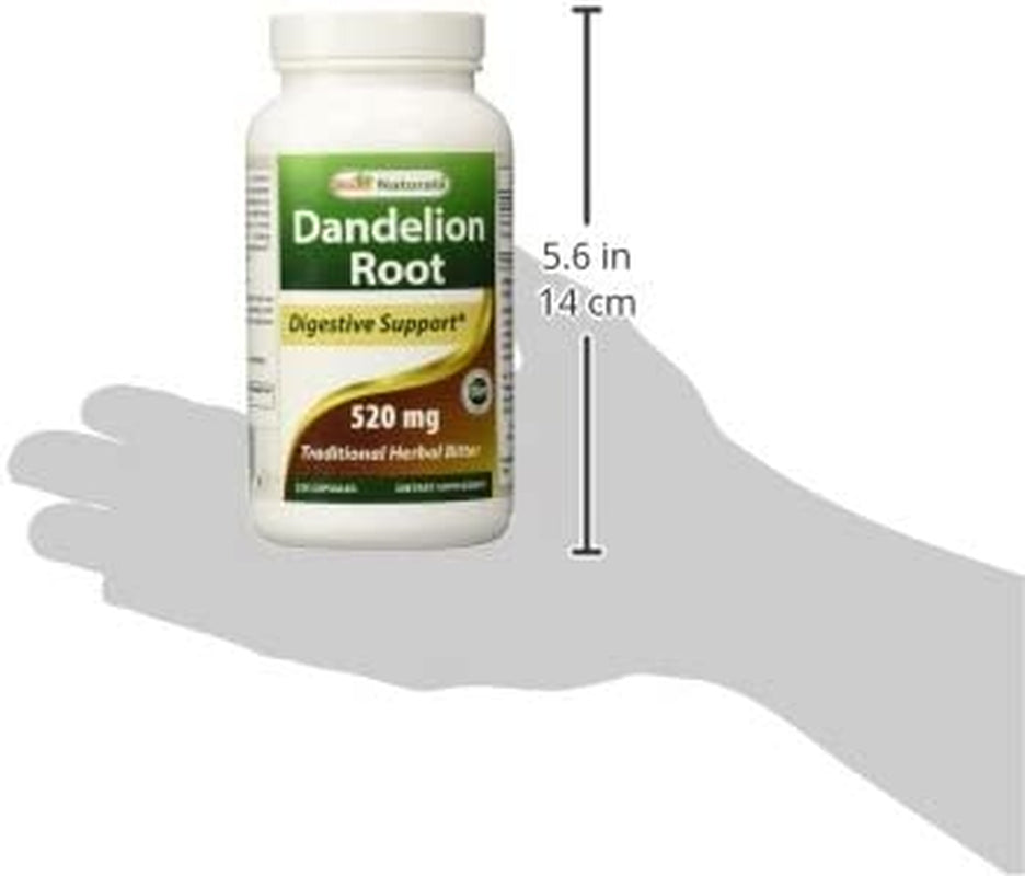 Best Naturals Dandelion Root 520 Mg 250 Capsules