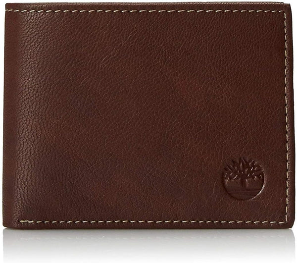 Timberland Men'S Blix Slimfold Leather Wallet, Brown, One Size
