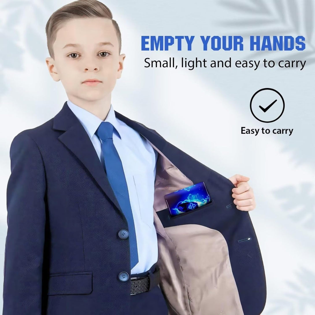 EXXBYELI Boys Wallet for Kids, Cool Kids Gamer Wallet for Boys Ages 8-10 9-12 11-15 with Credit Id Card Cash Holder Black Rfid Blocking Zipper for Teen Youth Guys Teenager Birthday Christmas Gifts