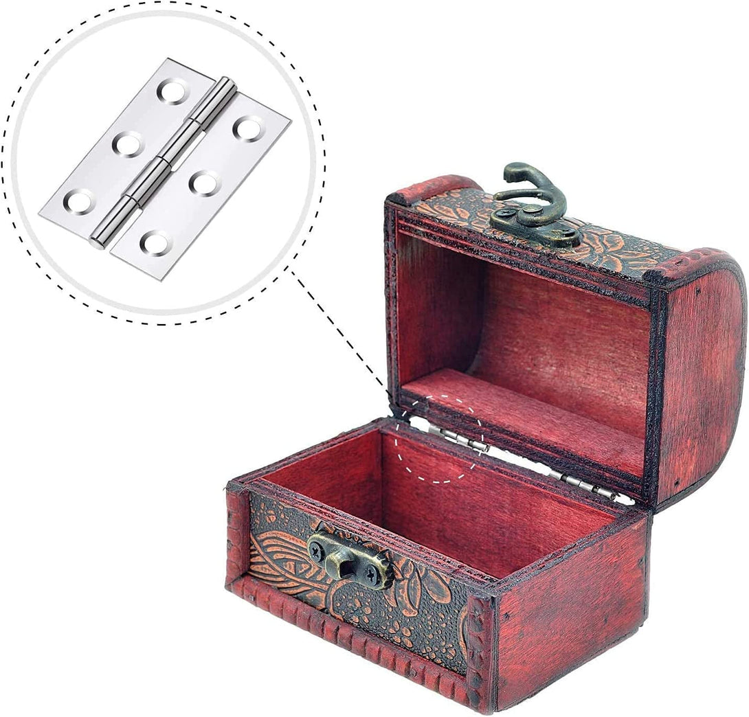 20Pcs Stainless Steel Folding Hinge 2 Inch Door and Window Hinge Is Assigned 120 Screws